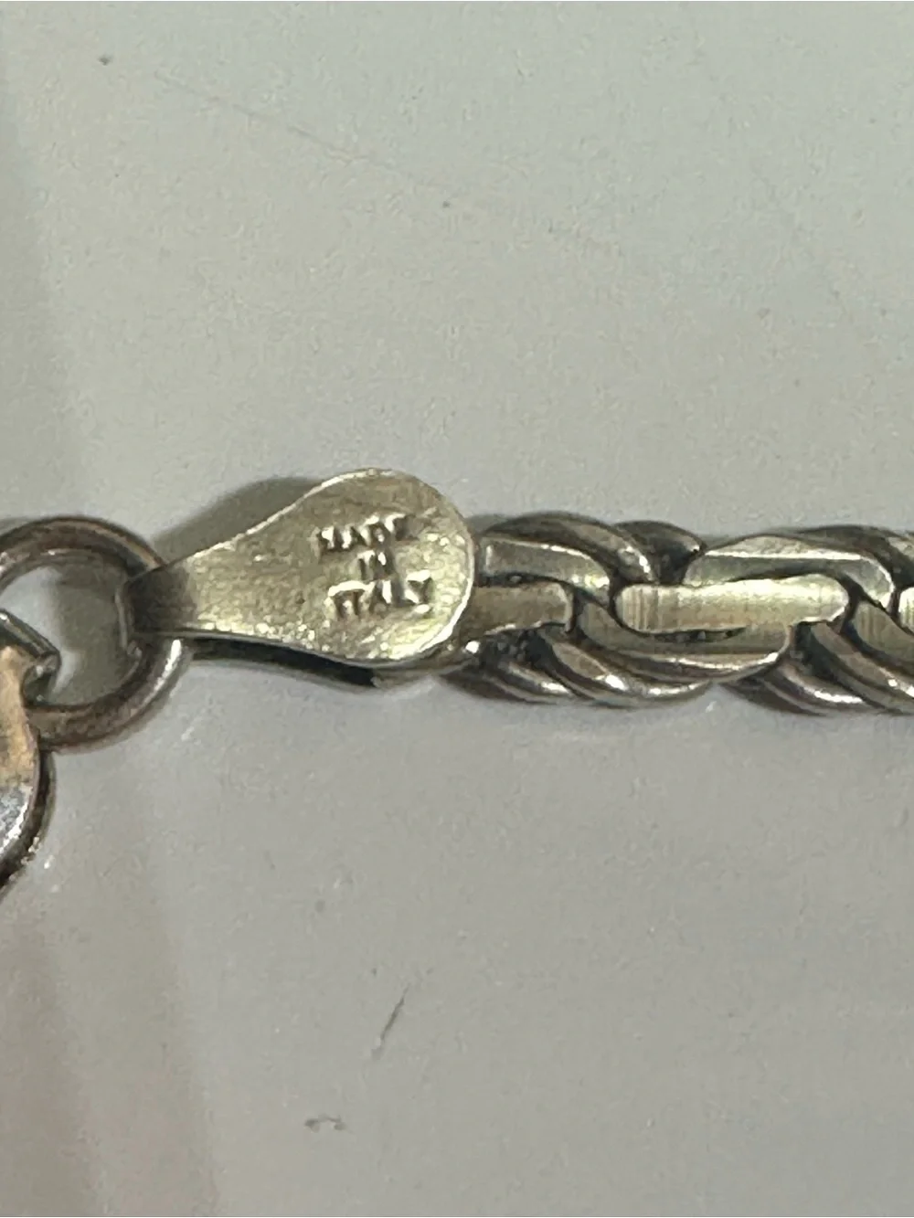 Sterling Silver Rope Chain Necklace - 20 grams  24 inch long